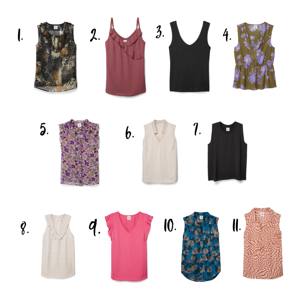 11 sleeveless tops