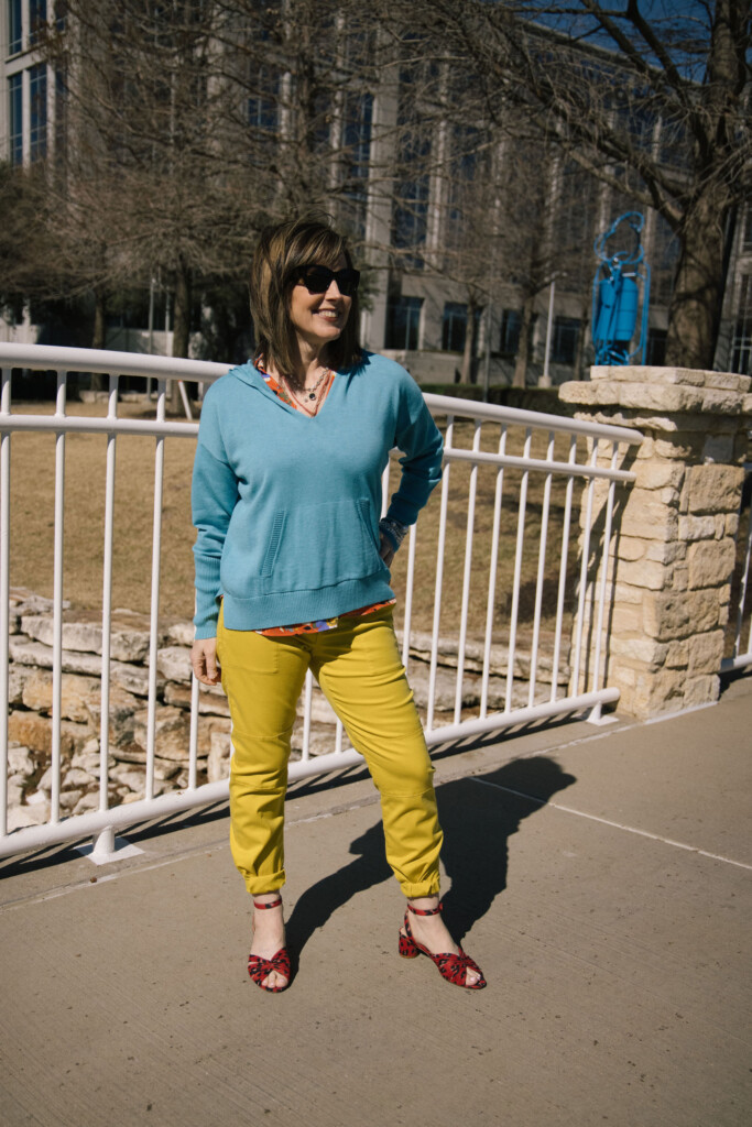 color blocking outfit